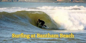 Surfing at Bantham Beach