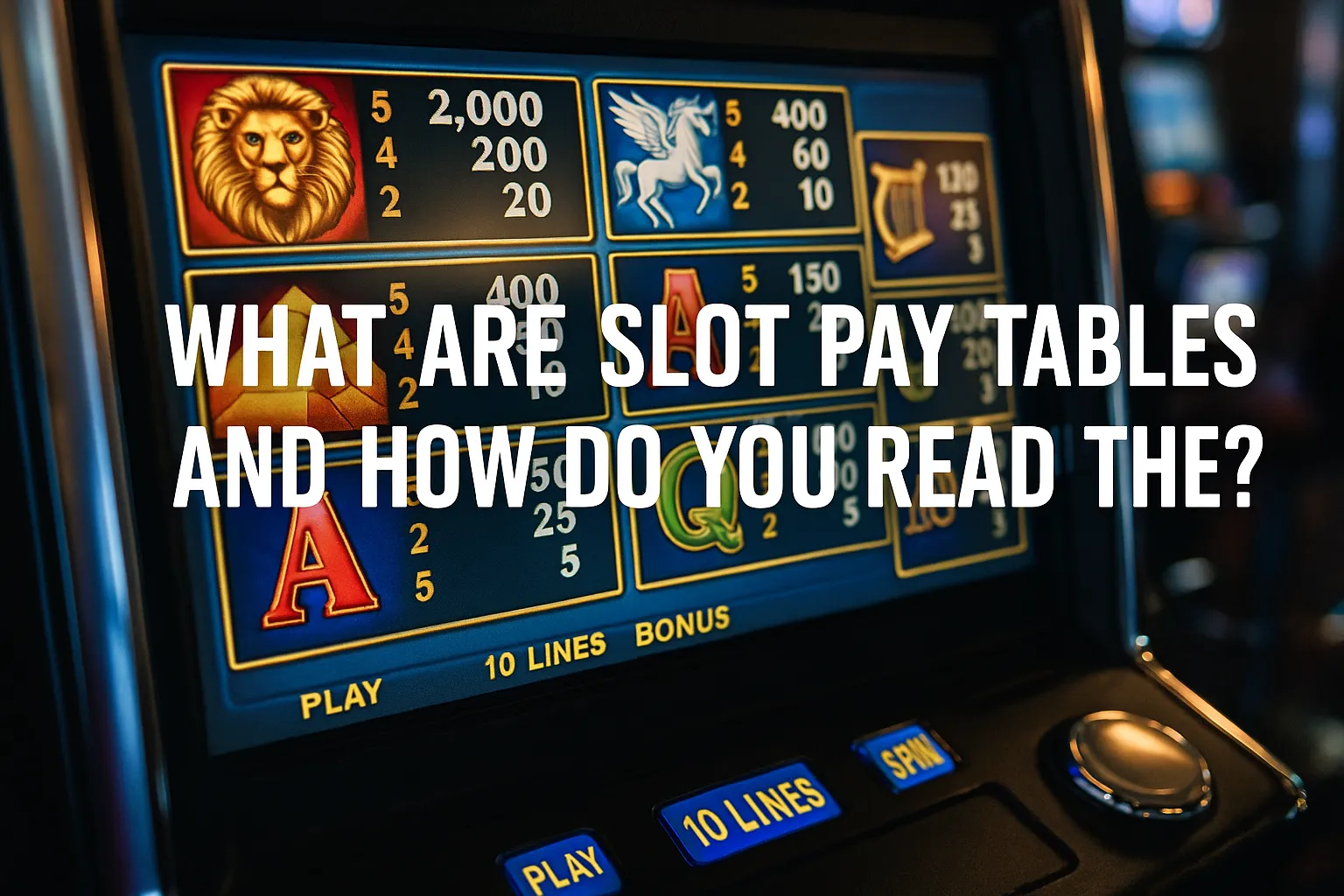 What Are Slot Pay Tables and How Do You Read Them