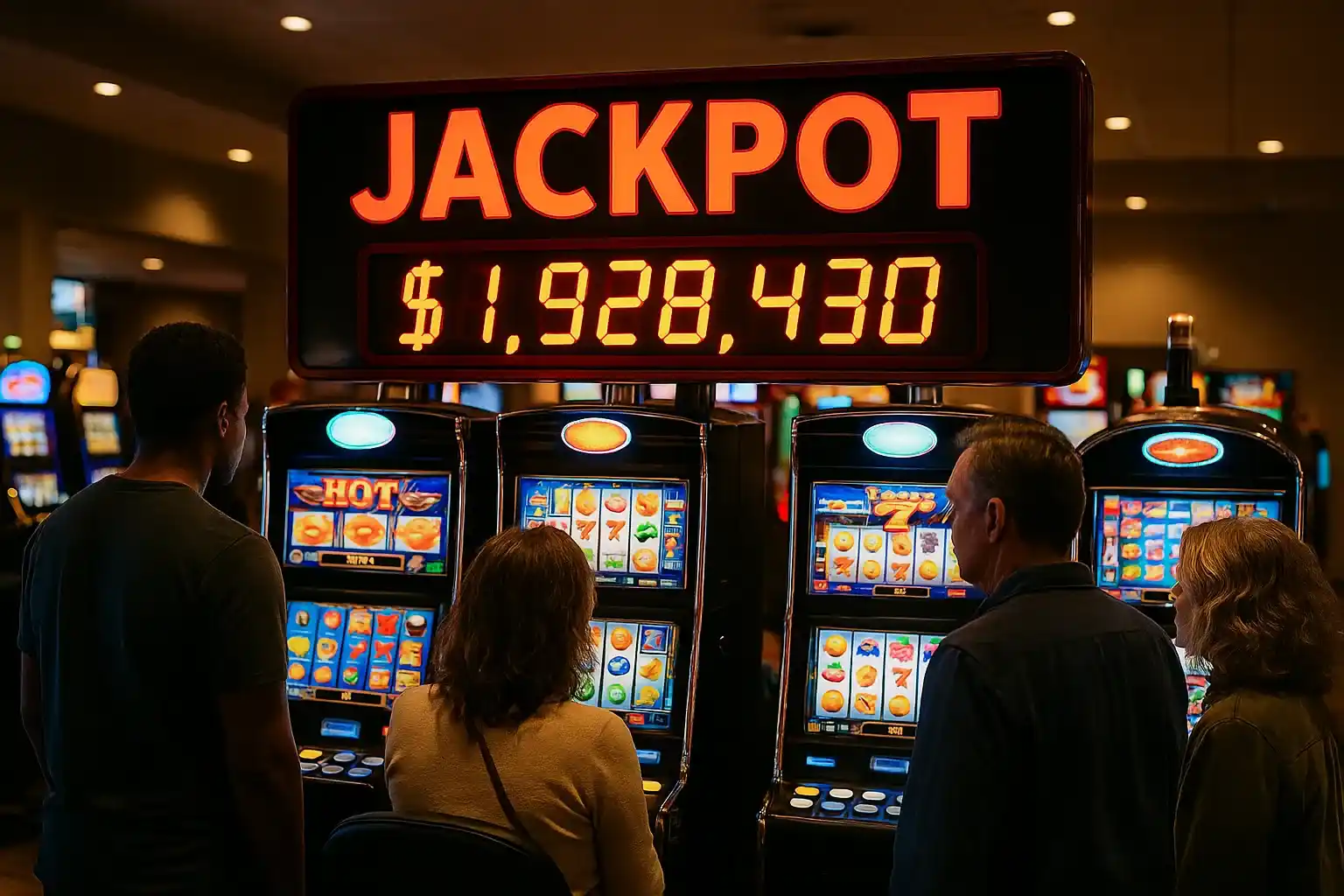 Why are jackpot counters always visible