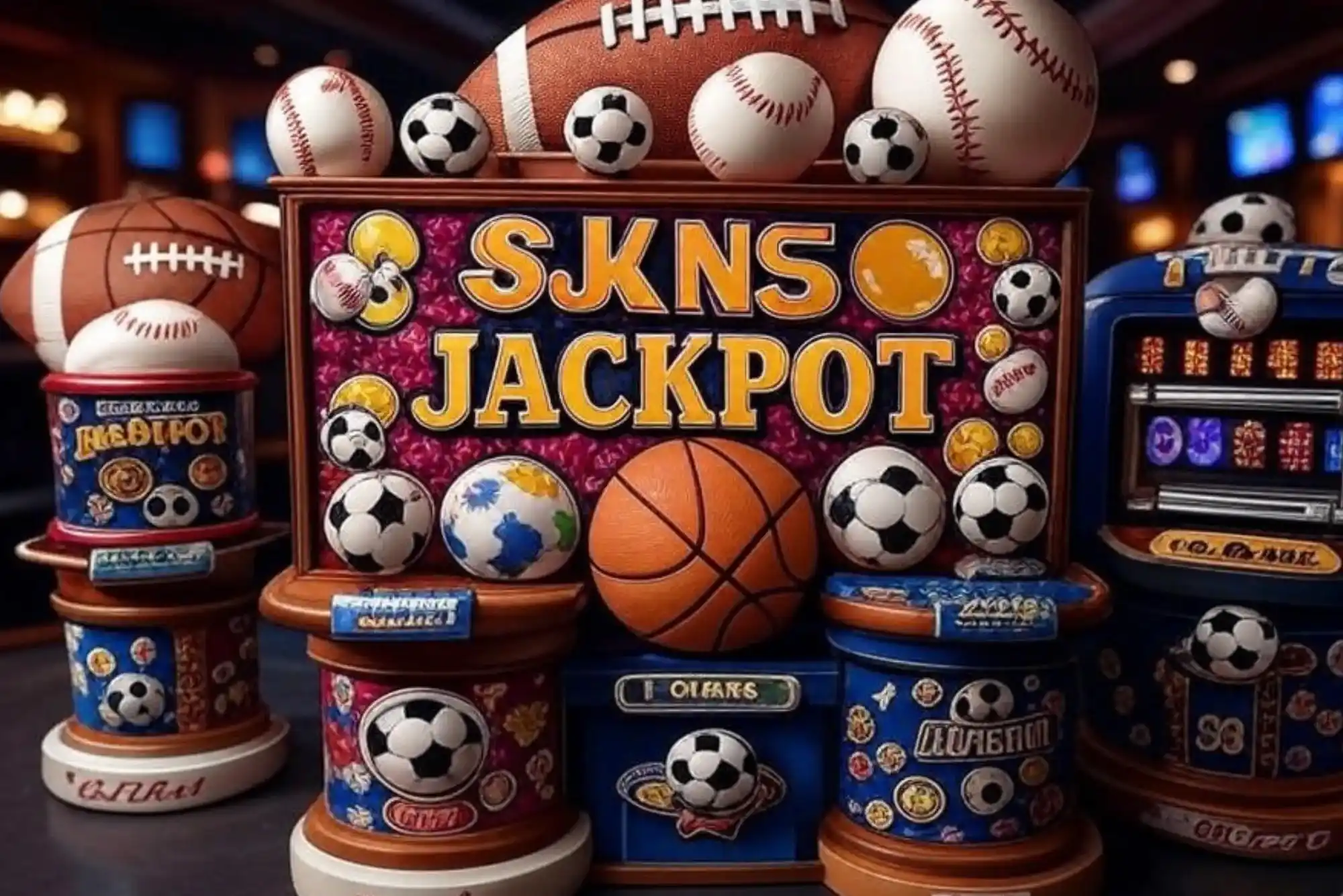 Which jackpots are themed on sports events
